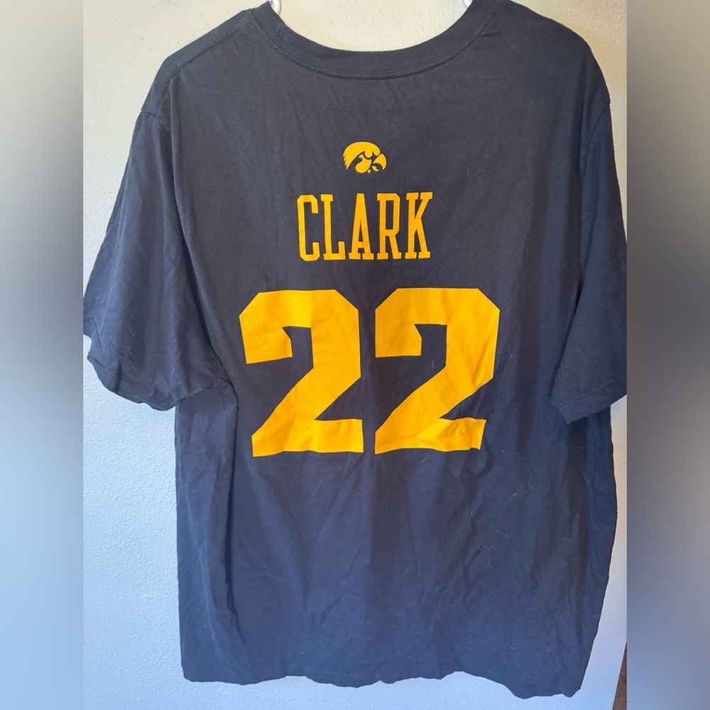 Caitlin Clark Nike Black and Gold T Shirt